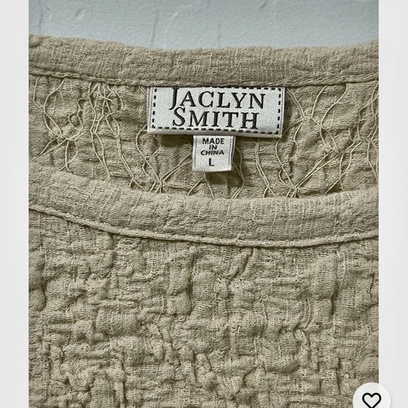 Jaclyn Smith Crinkle Textured Knit Top Long Sleeve - Large - Picture 3 of 3